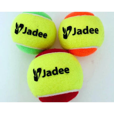 Jadee Low Compression Tennis Balls 12pack Green Orange Red View