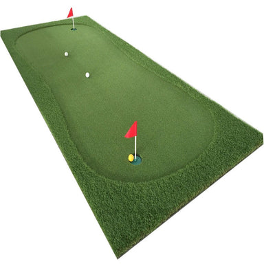 Kaizen Golf Portable Putting Green 3.5 x 1.5m Two Flags with Two Balls