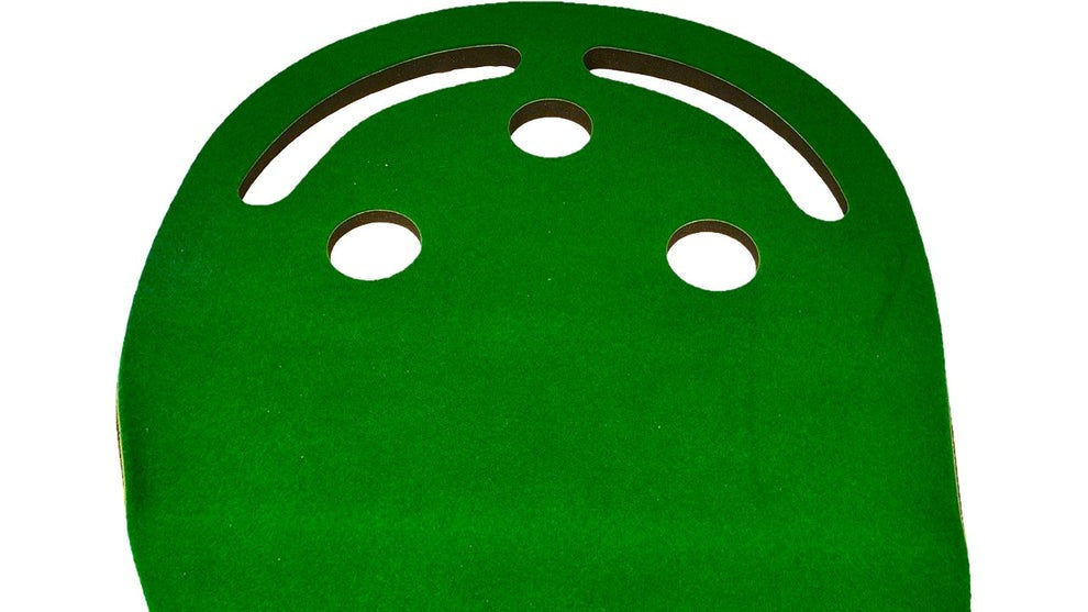 Kaizen Large Golf Putting Mat Close Up Of Putting Holes