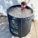 Pride On The Line Portable Recovery Twin Ice Bath Smiling Man Submerged In Ice Bath