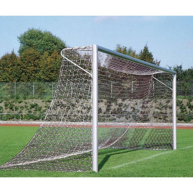 Truline Competition Outdoor Full Size Aluminium Soccer Goal Side View