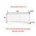 Veto Portable Aluminium Soccer Goal 5m x 2m Dimensions View