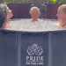 pride on the line portable recovery trio ice bath three women with eyes shut in the bath