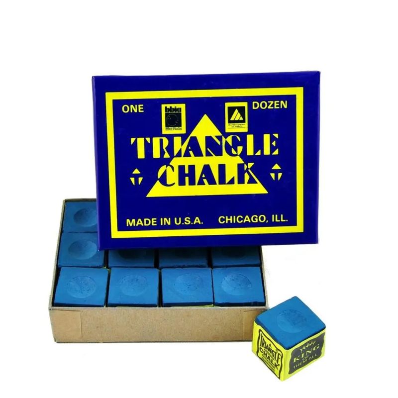 triangle chalk in blue