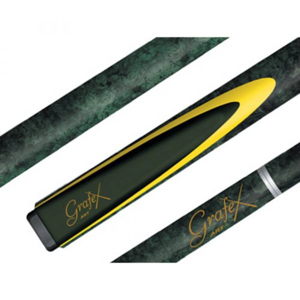 Grafex Art 2 Piece Multi Weight Pool Cue in Green