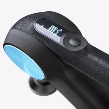 Theragun Pro Handheld Massage Gun in Black Close Up View